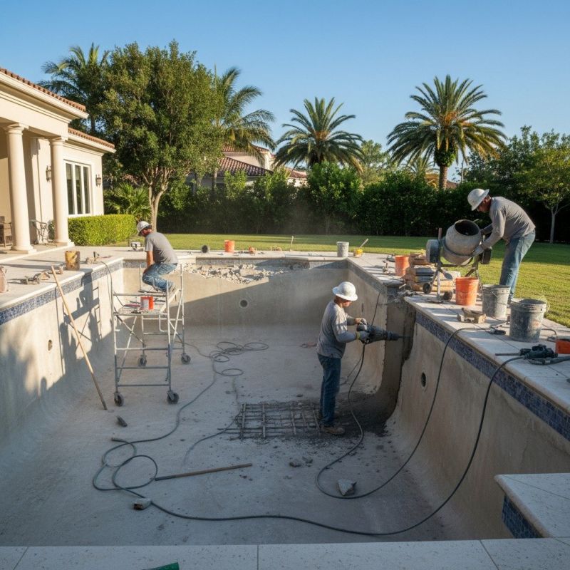 Concrete Pool Crack Repair