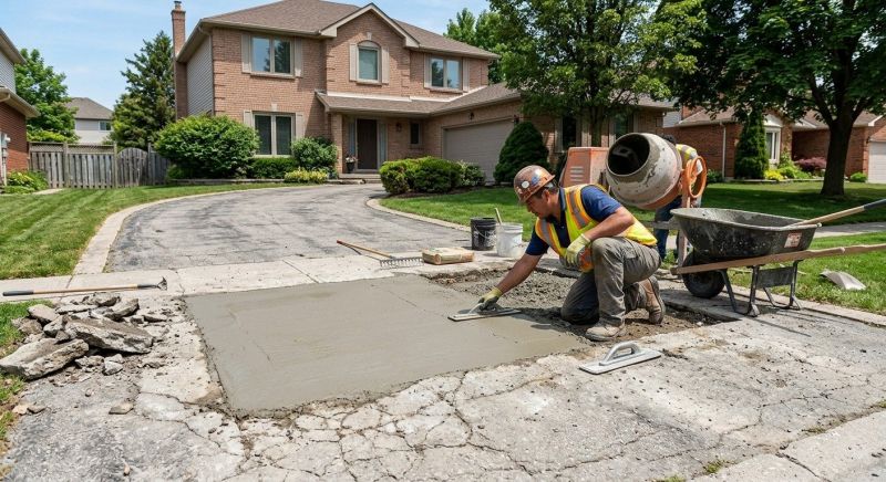 Concrete Driveway Repair in Des Moines, IA