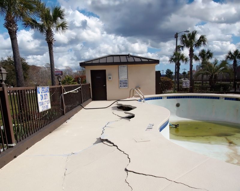 Concrete Pool Crack Repair